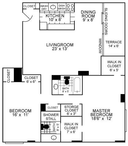 2 Bedroom Large