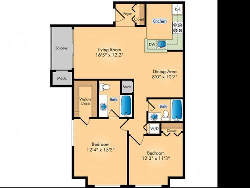 Two Bedroom Two Bath