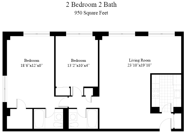 Two Bedroom Two Bath