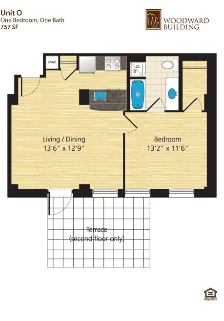Unit O - 1 Bedroom