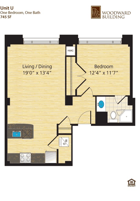 Unit U - 1 Bedroom