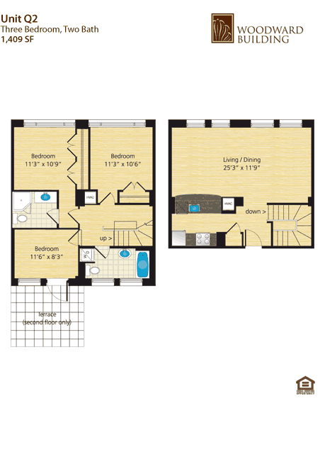 Unit Q2 - 3 Bedroom