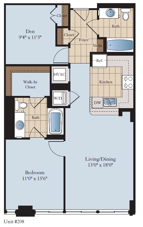 1 Bedroom Den