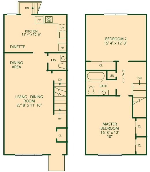 2 Bedroom Duplex