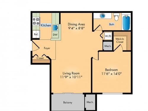 One Bedroom One Bath