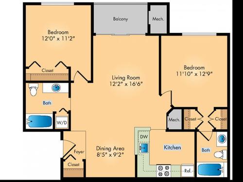 Two Bedroom Two Bath