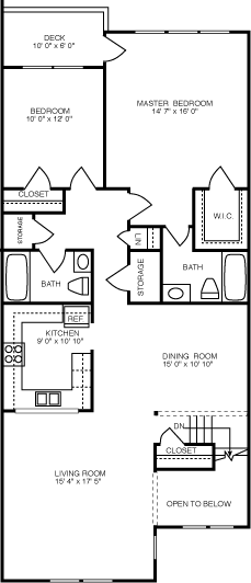 2 Bedroom 2nd Floor
