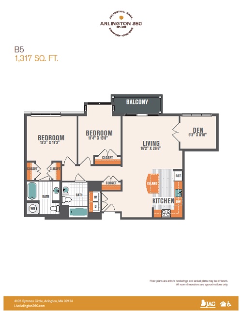 Two Bedroom w/Den - B5