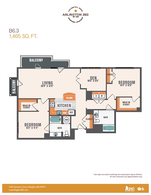 Two Bedroom w/Den - B6.3