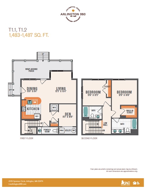 Two Level Townhomes - T1.1, T1.2