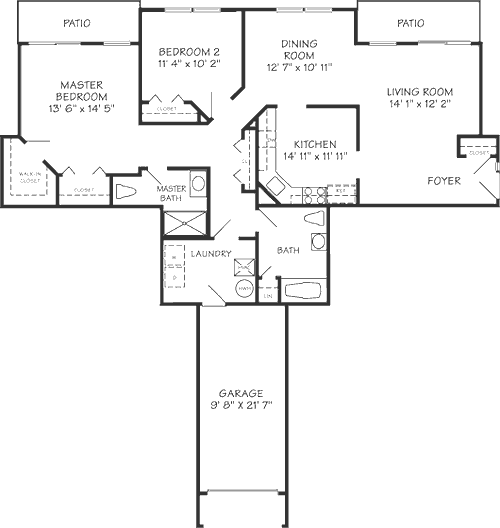 2 Bedroom A-1