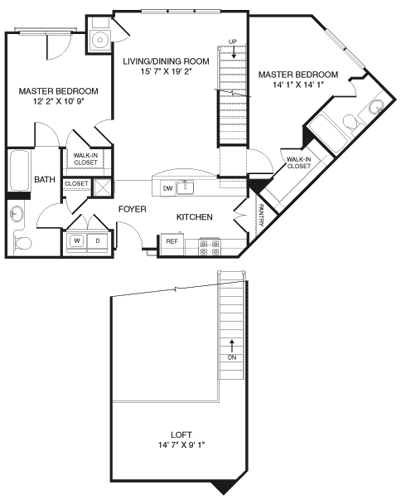 2 Bedroom Loft