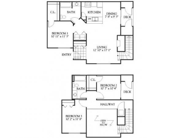 Sundance 3 Bedroom Townhome