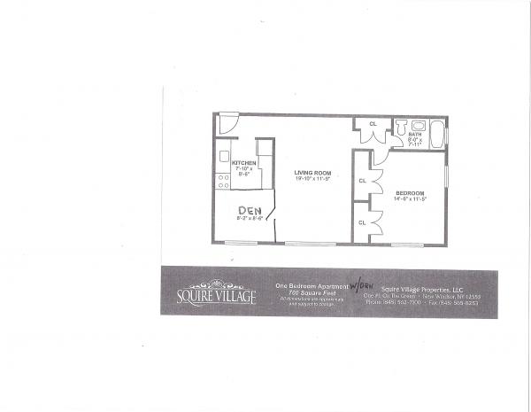 1 Bedroom w/Den