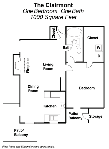 The Clairmont 1 Bedroom