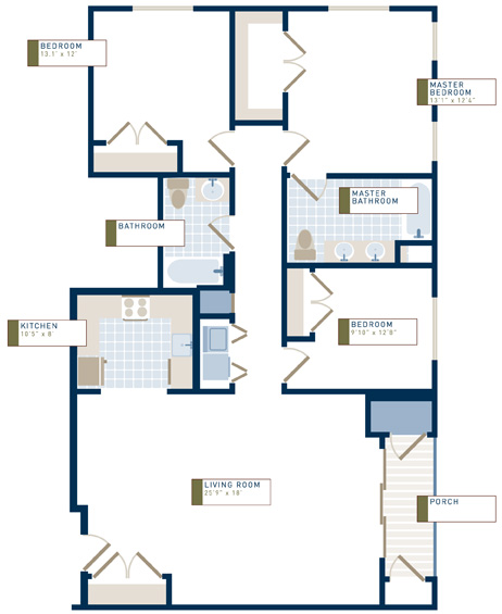 The Cambridge (Model A) 3 Bedroom