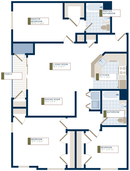 The Cambridge (Model B) 3 Bedroom
