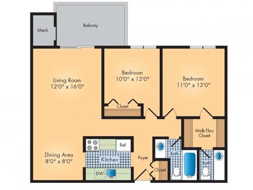 2 Bed/1.5 Baths Renovated