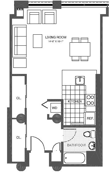 Studio, Courtyard View