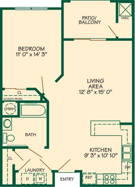 1 Bedroom Very Low